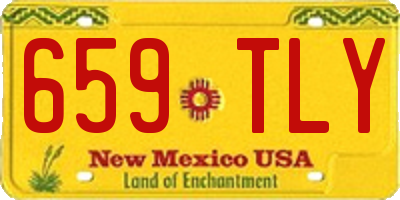 NM license plate 659TLY