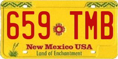NM license plate 659TMB
