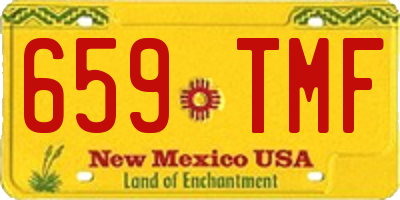 NM license plate 659TMF