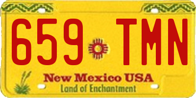 NM license plate 659TMN