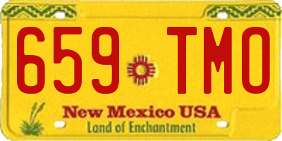 NM license plate 659TMO