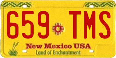 NM license plate 659TMS