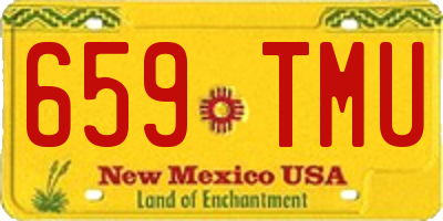 NM license plate 659TMU