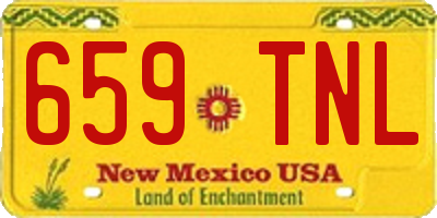 NM license plate 659TNL