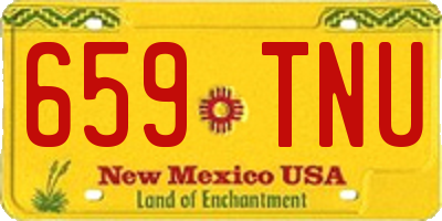 NM license plate 659TNU