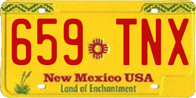 NM license plate 659TNX