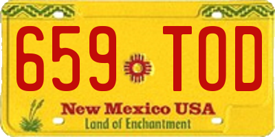 NM license plate 659TOD