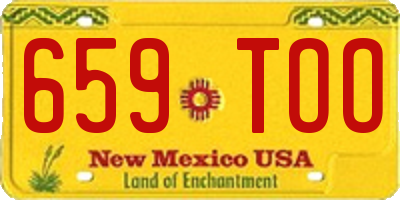 NM license plate 659TOO