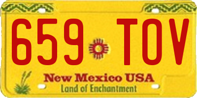 NM license plate 659TOV
