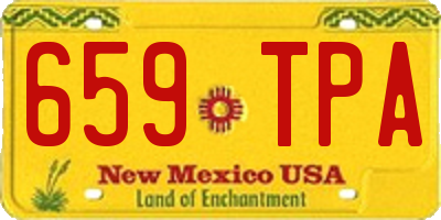 NM license plate 659TPA