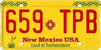 NM license plate 659TPB