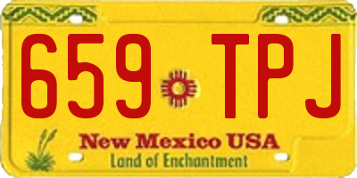 NM license plate 659TPJ