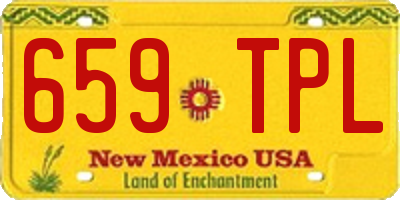 NM license plate 659TPL