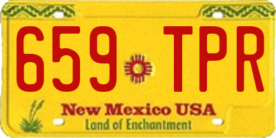 NM license plate 659TPR