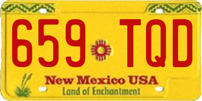 NM license plate 659TQD