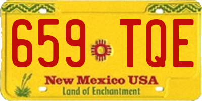 NM license plate 659TQE