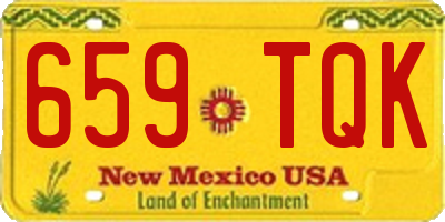 NM license plate 659TQK