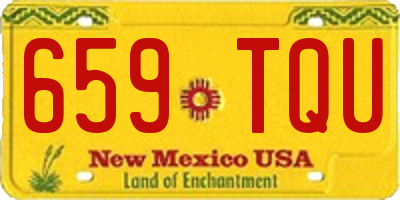 NM license plate 659TQU