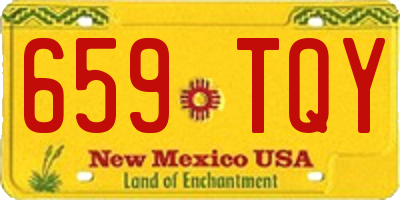 NM license plate 659TQY