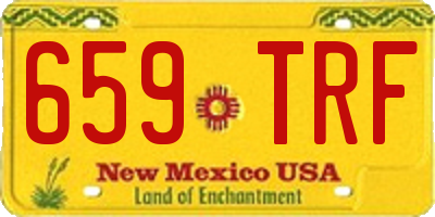 NM license plate 659TRF