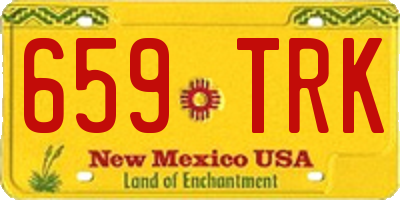 NM license plate 659TRK