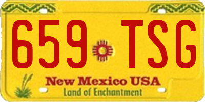 NM license plate 659TSG