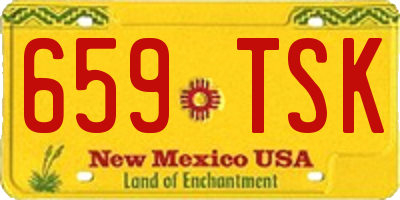 NM license plate 659TSK