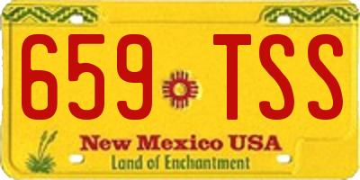 NM license plate 659TSS