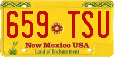 NM license plate 659TSU