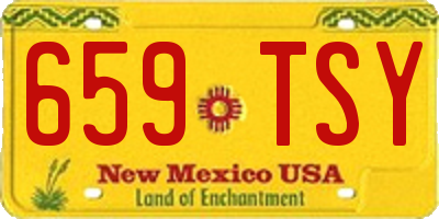NM license plate 659TSY