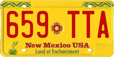 NM license plate 659TTA