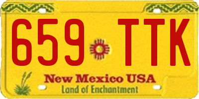NM license plate 659TTK