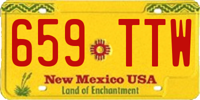 NM license plate 659TTW