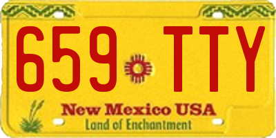 NM license plate 659TTY