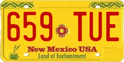 NM license plate 659TUE