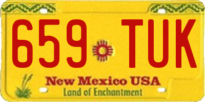NM license plate 659TUK