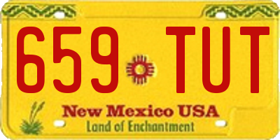 NM license plate 659TUT
