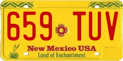 NM license plate 659TUV