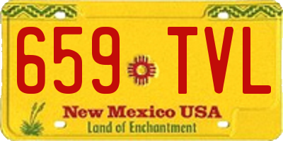 NM license plate 659TVL