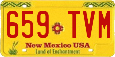 NM license plate 659TVM