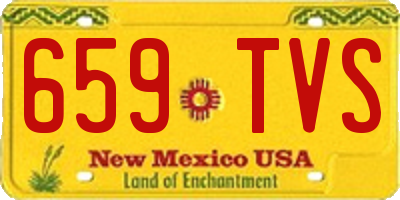 NM license plate 659TVS