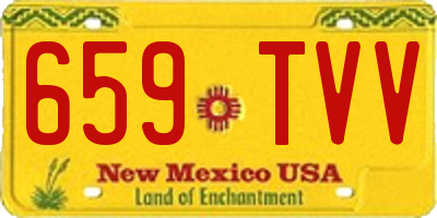 NM license plate 659TVV