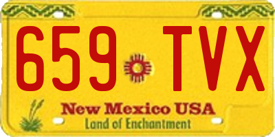 NM license plate 659TVX