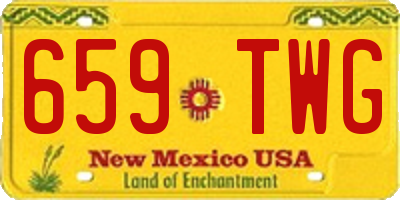 NM license plate 659TWG