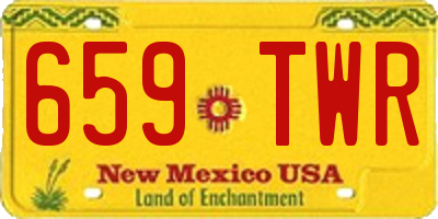 NM license plate 659TWR