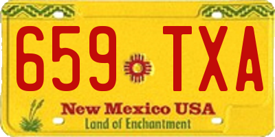 NM license plate 659TXA