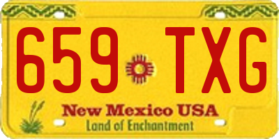 NM license plate 659TXG