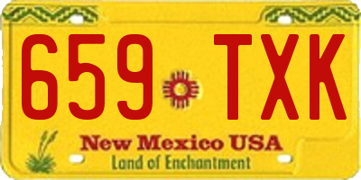 NM license plate 659TXK