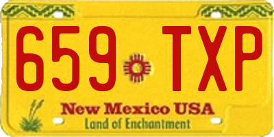 NM license plate 659TXP