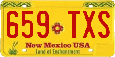 NM license plate 659TXS